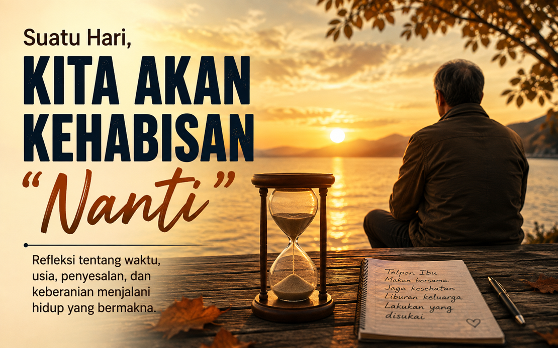 Suatu Hari, Kita Akan Kehabisan “Nanti”